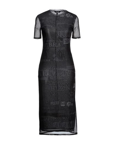 Desigual Woman Midi Dress Black Size M Polyester, Elastane