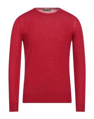 Ferrante Man Sweater Red Size 50 Merino Wool