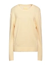 ZADIG & VOLTAIRE ZADIG & VOLTAIRE WOMAN SWEATER LIGHT YELLOW SIZE L CASHMERE