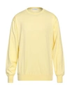 CRUCIANI CRUCIANI MAN SWEATER LIGHT YELLOW SIZE 44 COTTON