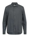 Sandro Man Shirt Lead Size Xl Lyocell, Viscose In Grey