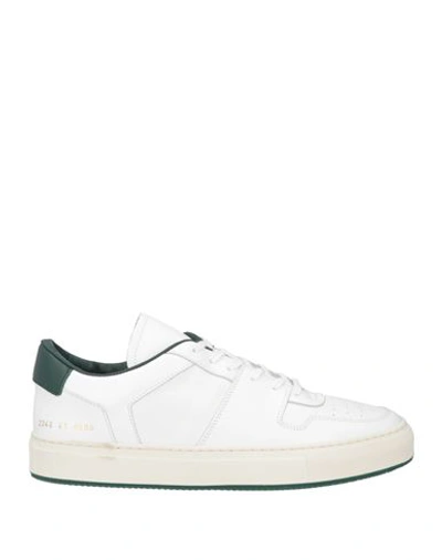 Common Projects Man Sneakers White Size 10 Soft Leather