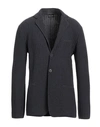 Giorgio Armani Man Blazer Lead Size 40 Wool, Cotton In Grey