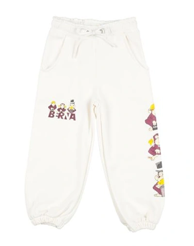 Berna Babies'  Toddler Girl Pants Ivory Size 6 Cotton In White