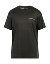 Emporio Armani Man T-shirt Dark Green Size Xs Lyocell, Cotton