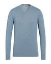 Egon Von Furstenberg Man Sweater Light Blue Size S Wool, Viscose, Pes - Polyethersulfone
