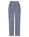 Emporio Armani Woman Pants Pastel Blue Size 12 Cupro, Viscose, Cotton, Polyester