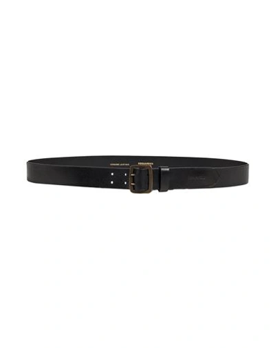Dsquared2 Woman Belt Black Size 34 Soft Leather