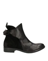 1725.a Woman Ankle Boots Black Size 8 Soft Leather In Black