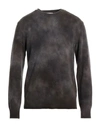 Altea Man Sweater Dark Brown Size L Virgin Wool, Cashmere