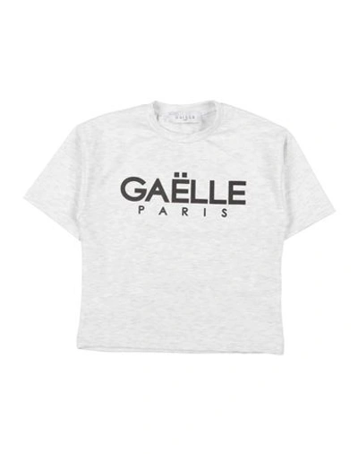 Gaelle Paris Babies' Gaëlle Paris Toddler Girl T-shirt Light Grey Size 6 Cotton, Elastane