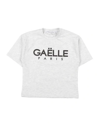 Gaelle Paris Babies' Gaëlle Paris Toddler Girl T-shirt Light Grey Size 4 Cotton, Elastane