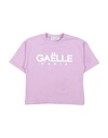 Gaelle Paris Babies' Gaëlle Paris Toddler Girl T-shirt Lilac Size 6 Cotton, Elastane In Purple