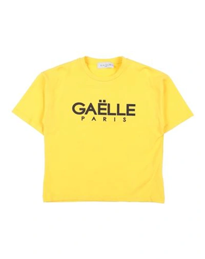 Gaelle Paris Gaëlle Paris Toddler Girl T-shirt Yellow Size 6 Cotton, Elastane In Yellow