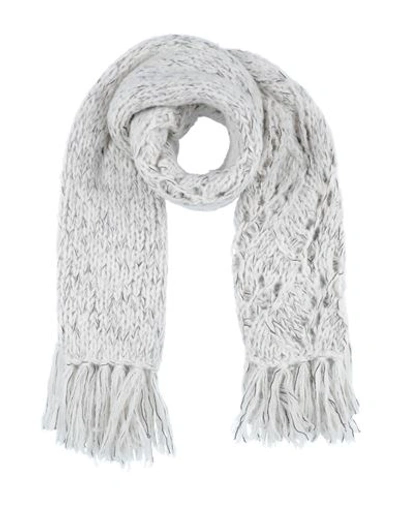 Gentryportofino Woman Scarf Ivory Size - Virgin Wool, Alpaca Wool, Polyamide, Polyester, Cashmere In White