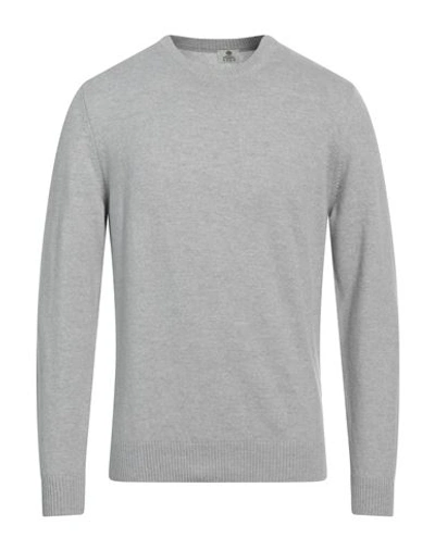 Luigi Borrelli Napoli Man Sweater Light Grey Size 42 Merino Wool, Cashmere
