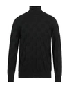 +39 Masq Man Turtleneck Black Size 44 Merino Wool