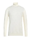 +39 Masq Man Turtleneck Ivory Size 46 Merino Wool In White