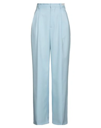 Marni Woman Pants Sky Blue Size 8 Virgin Wool