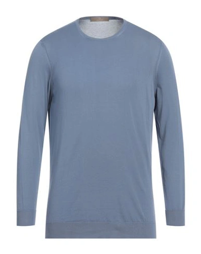 Cruciani Man Sweater Light Blue Size 44 Cotton