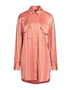 Just Cavalli Woman Shirt Salmon Pink Size 4 Viscose