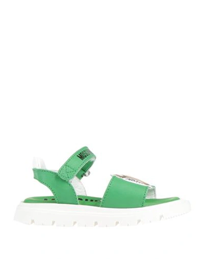 Moschino Teen Babies'  Toddler Boy Sandals Green Size 10c Soft Leather