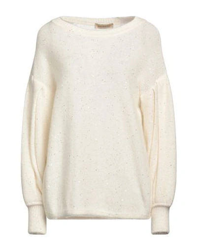 Gentryportofino Woman Sweater Ivory Size 6 Alpaca Wool, Mohair Wool, Viscose, Polyamide, Polyester In White