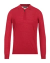 Ferrante Man Sweater Red Size 50 Merino Wool In Red