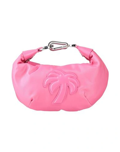 Palm Angels Woman Handbag Pink Size - Polyurethane, Soft Leather