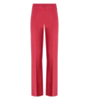 Twinset Holly Berry Knitted Wide Leg Trousers In Pink