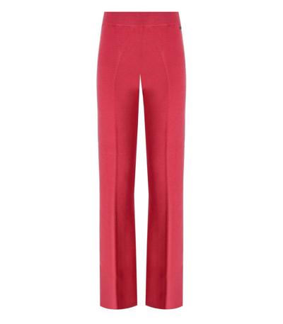 TWINSET TWINSET  HOLLY BERRY KNITTED WIDE LEG TROUSERS