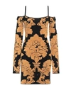 Just Cavalli Woman Mini Dress Black Size M Viscose, Cotton, Polyester