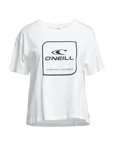 O'neill Woman T-shirt White Size M Cotton