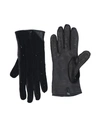 Giorgio Armani Woman Gloves Black Size L Cotton, Lambskin