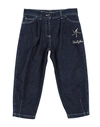 DOLCE & GABBANA DOLCE & GABBANA TODDLER GIRL JEANS BLUE SIZE 7 COTTON, ELASTANE, POLYESTER, VISCOSE