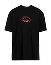 Msgm Graphic-print Cotton T-shirt In Black