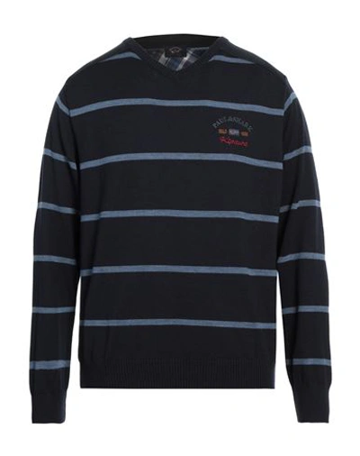 Paul & Shark Man Sweater Midnight Blue Size Xl Virgin Wool
