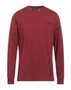 Dondup Man T-shirt Garnet Size Xxl Cotton In Red