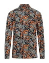Barba Napoli Man Shirt Midnight Blue Size 16 ½ Viscose In Blue