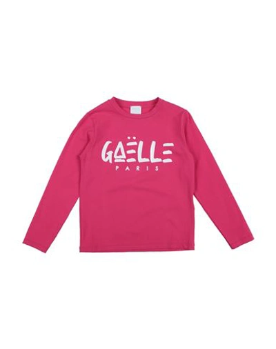 Gaelle Paris Babies' Gaëlle Paris Toddler Girl T-shirt Fuchsia Size 4 Cotton, Elastane In Pink