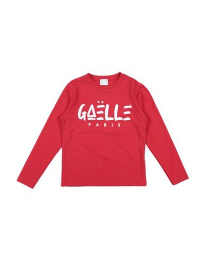 Gaelle Paris Babies' Gaëlle Paris Toddler Girl T-shirt Red Size 4 Cotton, Elastane