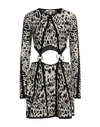 Roberto Cavalli Woman Mini Dress Gold Size 6 Viscose, Metallic Fiber, Polyester In Gold