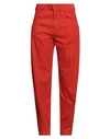 Massimo Alba Woman Pants Tomato Red Size 30 Cotton In Tomato Red