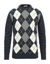 Kangra Man Sweater Navy Blue Size 42 Wool, Polyamide, Cotton
