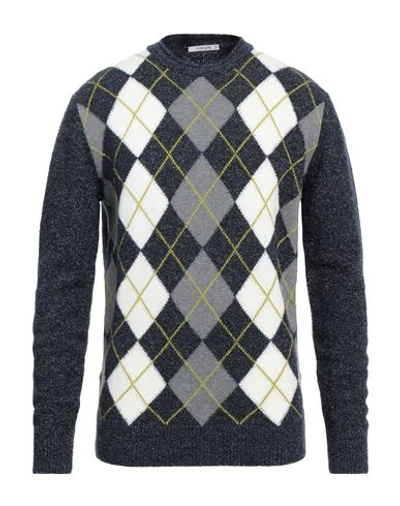 Kangra Man Sweater Navy Blue Size 36 Wool, Polyamide, Cotton