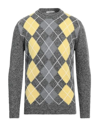 Kangra Cashmere Kangra Man Sweater Grey Size 44 Wool, Polyamide, Cotton