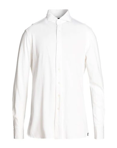 Lardini Man Shirt White Size 16 Cotton