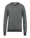 Trussardi Man Sweater Grey Size S Acrylic, Viscose, Virgin Wool