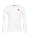 COMME DES GARÇONS PLAY COMME DES GARÇONS PLAY MAN T-SHIRT WHITE SIZE L COTTON