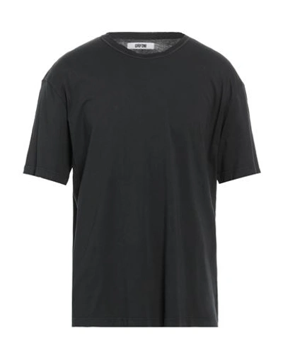 Mauro Grifoni Man T-shirt Steel Grey Size Xxl Cotton In Black